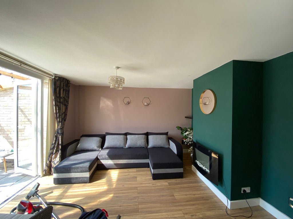 CANAPÉ D'ANGLE LIT ALEXA FORME U 304CM / MOUSSE
