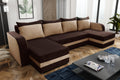 CANAPÉ D'ANGLE LIT ALEXA FORME U 304CM / MOUSSE