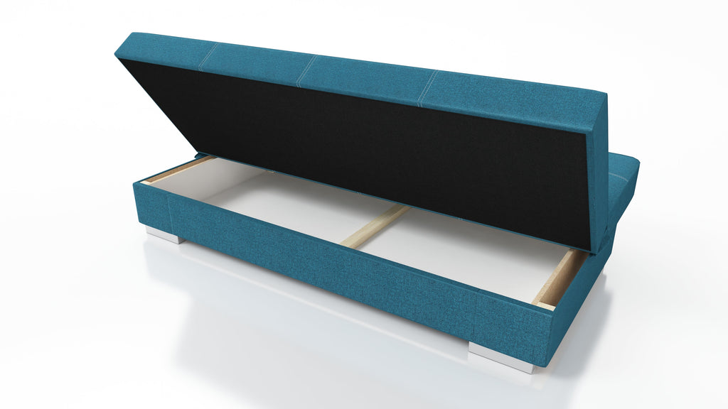 SOFA BED AXEL 195CM LEON 30 GREEN / SPRINGS + FOAM